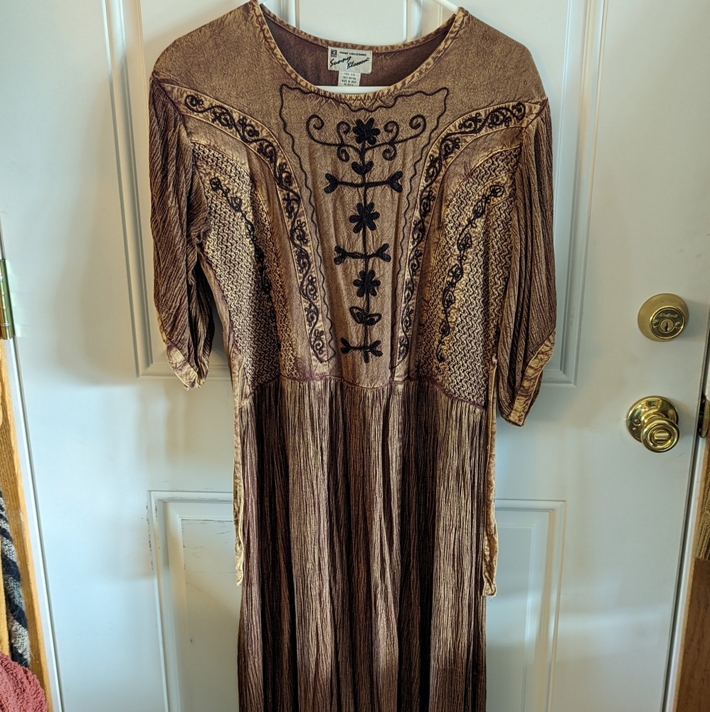 Vintage Dress, Brown, Renaissance, S/M
